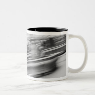 Europe, Switzerland, Bern. Tram, Marktgasse 2 Two-Tone Coffee Mug