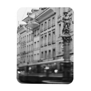 Europe, Switzerland, Bern. Tram, Marktgasse Magnet