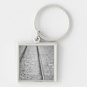 Europe, Switzerland, Bern. Tram tracks, Key Ring