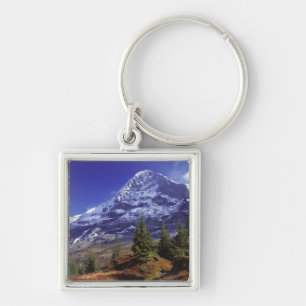 Europe, Switzerland, Eiger. Fall colours abound Key Ring
