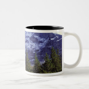 Europe, Switzerland, Eiger. Fall colours abound Two-Tone Coffee Mug