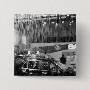 Europe, Switzerland, Geneva. Geneva Motor Show; 15 Cm Square Badge