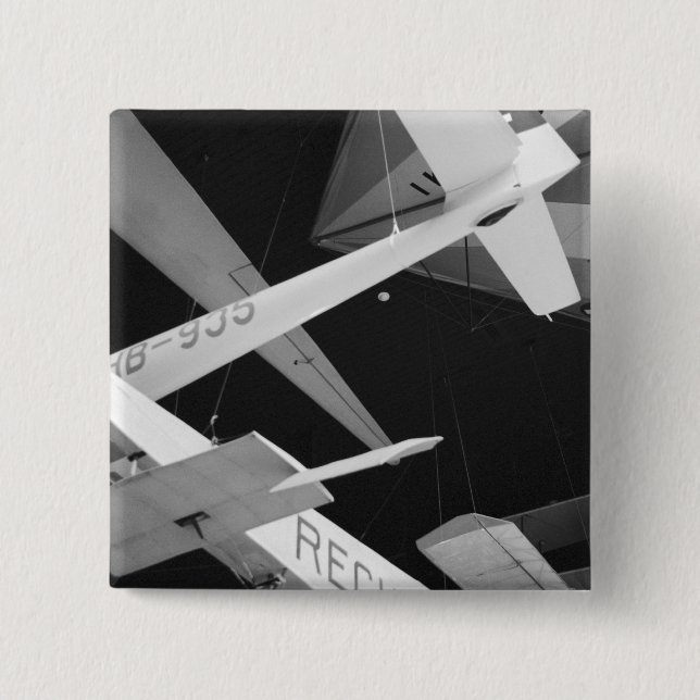 Europe, Switzerland, Lucerne. Aerial glider 15 Cm Square Badge (Front)