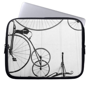 Europe, Switzerland, Lucerne. Bicycle display, Laptop Sleeve