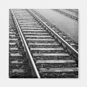 Europe, Switzerland, Zurich. Train tracks Magnet