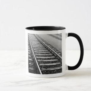 Europe, Switzerland, Zurich. Train tracks Mug