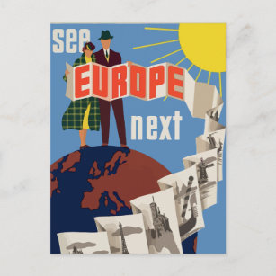 Europe Travel Postcard