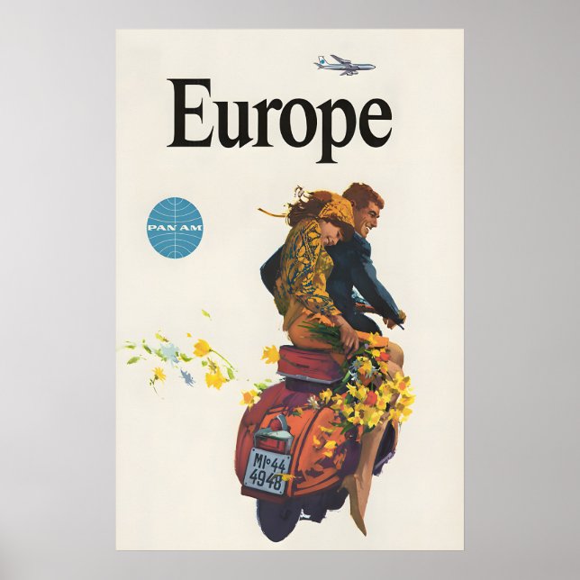 Europe Travel Poster (Front)
