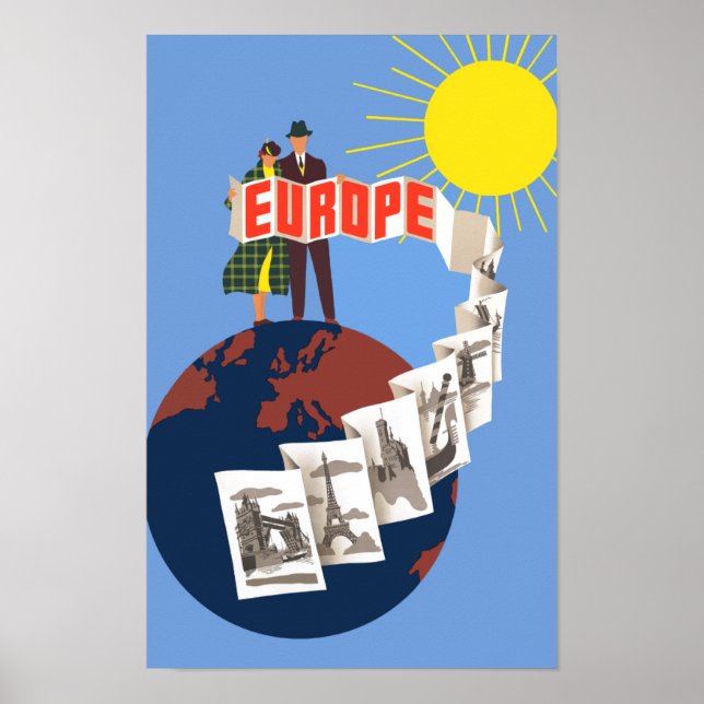 Europe travel poster (Front)