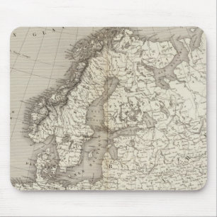Europe uncolored map mouse mat