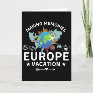 Europe Vacation 2025 Making Memories Family Holida Card