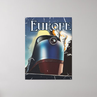 Europe Vacation travel poster Canvas Print