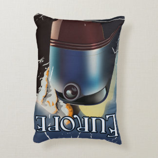 Europe Vacation travel poster Decorative Cushion