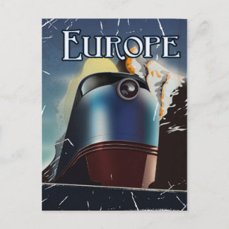 Europe Vacation travel poster Postcard