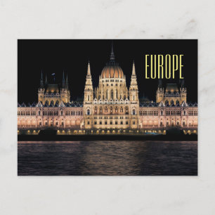 Europe Vintage Travel Tourism Add Postcard