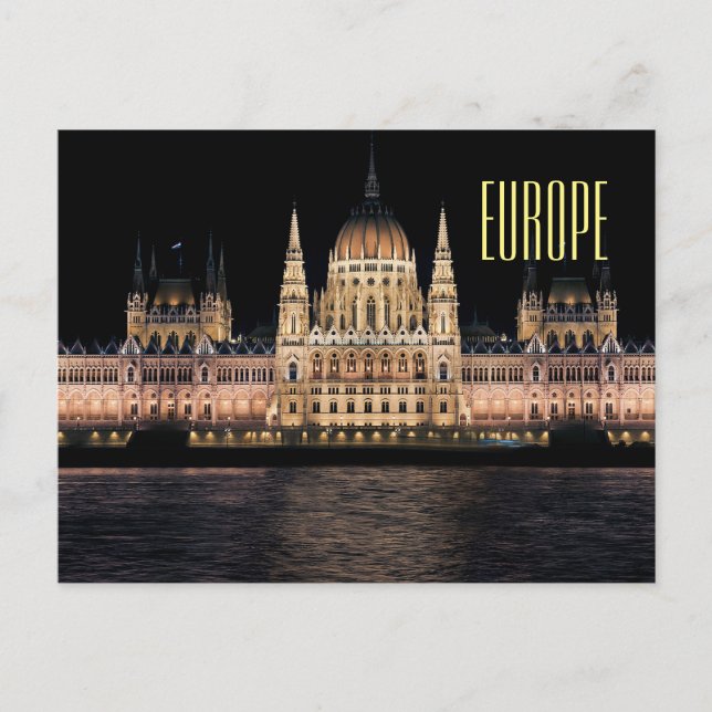 Europe Vintage Travel Tourism Add Postcard (Front)