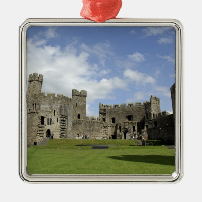 Europe, Wales, Caernarfon. Caernarfon Castle, Metal Tree Decoration (Front)