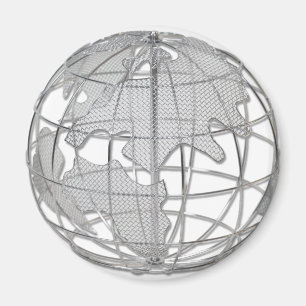 EuropeAfricaGlobe Magnet