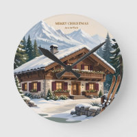 European Alpine Christmas- Snowy Mountain Winter