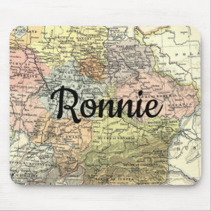 European Antique Map Mouse Mat