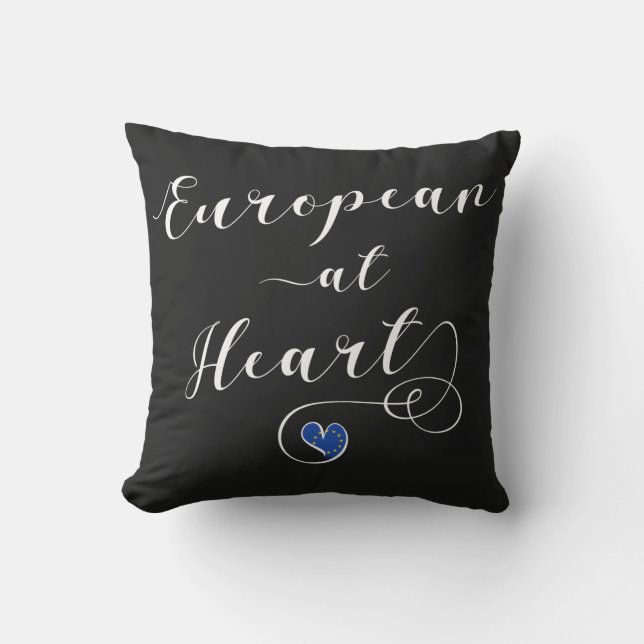 European at Heart, Europe, Europhile Cushion (Front)