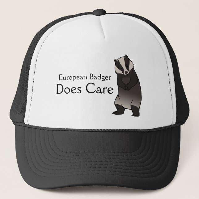 European Badger Does Care Hat (Front)