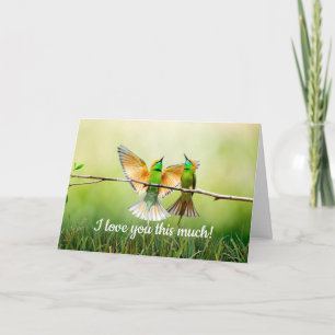 European Bee-Eater Colorful Bird   Card