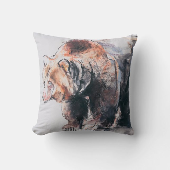 European Brown Bear 2001 Cushion (Front)