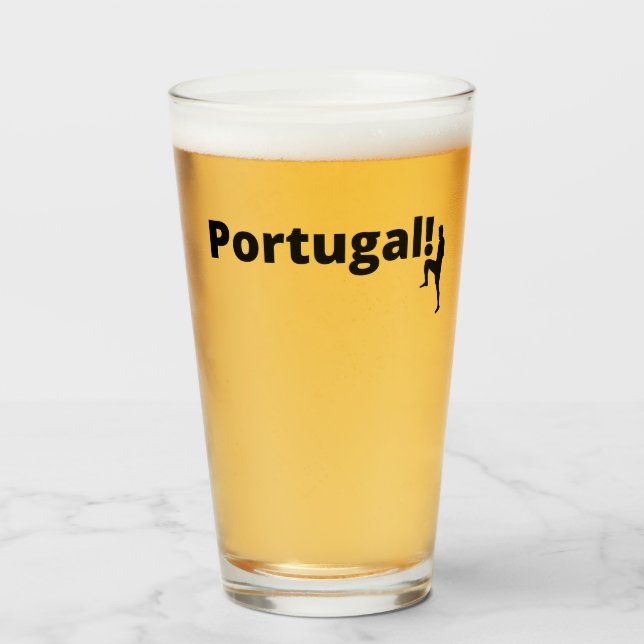 European Champions League Portugal Glass (Front Filled)