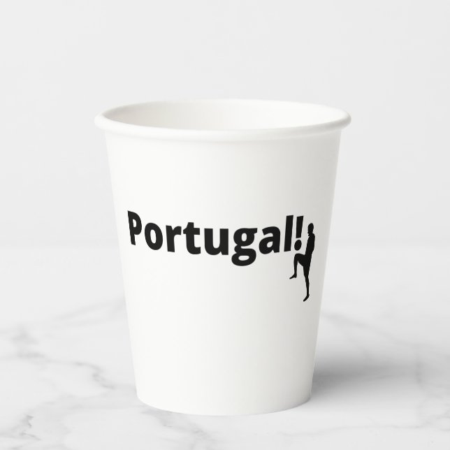 European Champions League Portugal  Paper Cups (Front)