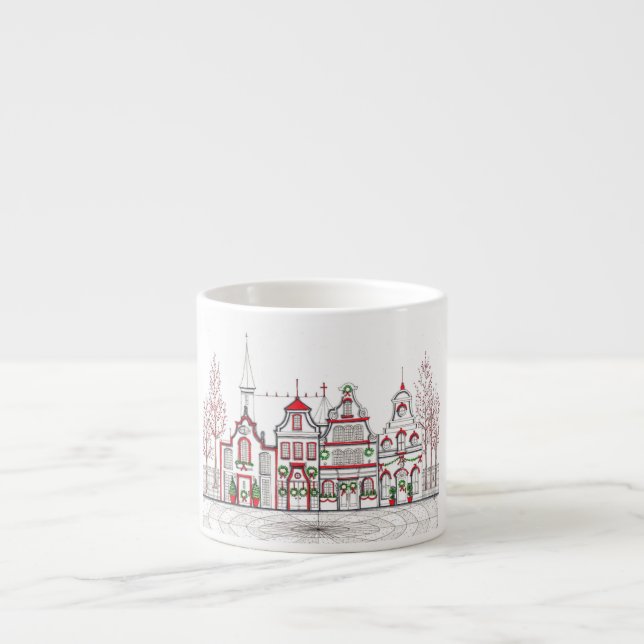 European Christmas Shops Espresso Cup (Front)