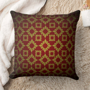 European court Baroque style floral pattern Cushion