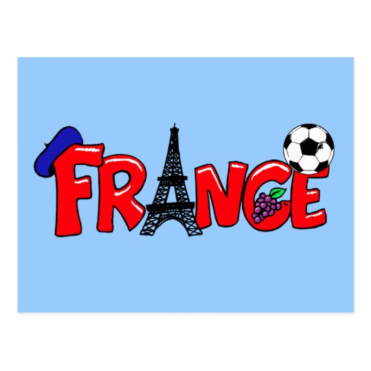 European cup - Euro 2012 French Fans France ball Postcard