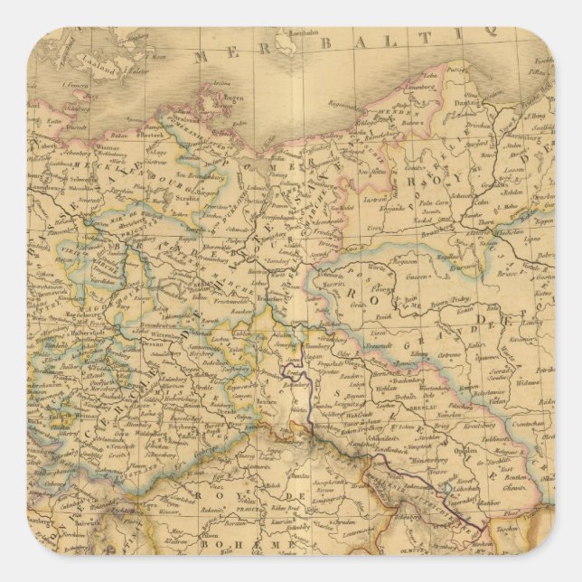 European Empires Square Sticker (Front)