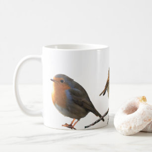 European English Robin birds red breasts Coffee Mug
