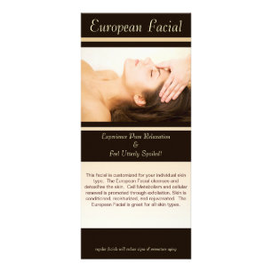 European Facial, European Facial, This facial i... Rack Card