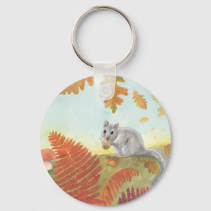 European Fat Dormouse (Glis glis) in Nature  Key Ring