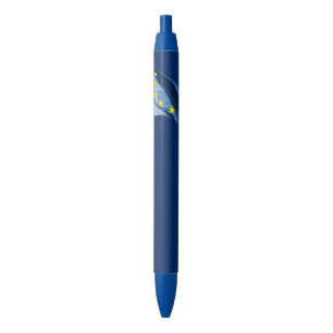 European flag black ink pen