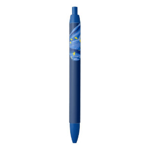 European flag black ink pen