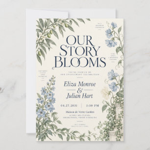European Garden Engagement Invitation