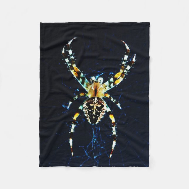 European Garden Spider fbcna Fleece Blanket (Front)