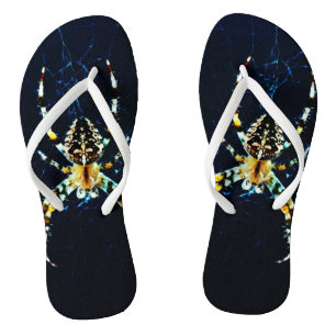 European Garden Spider ffcn Flip Flops