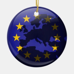 European Globe Ceramic Tree Decoration