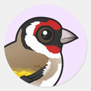 European Goldfinch Classic Round Sticker