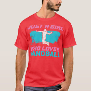 European Handball Girl Team Player Gift T-Shirt