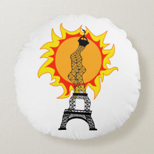 European Heat Wave Round Cushion