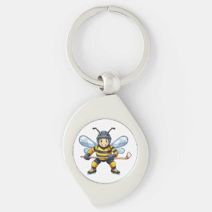European honey bee (Apis mellifera) Key Ring