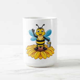 European honey bee coffee mug