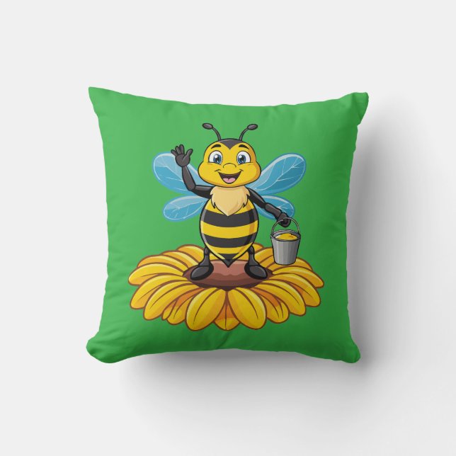 European honey bee cushion (Front)
