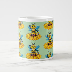 European honey bee large coffee mug